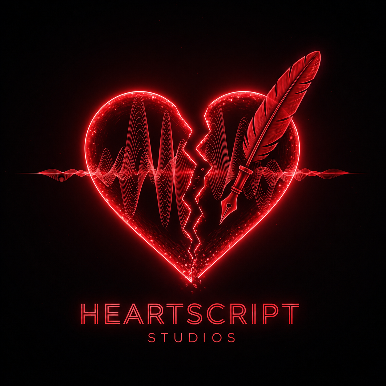 Bleeding Heart Watermark Logo